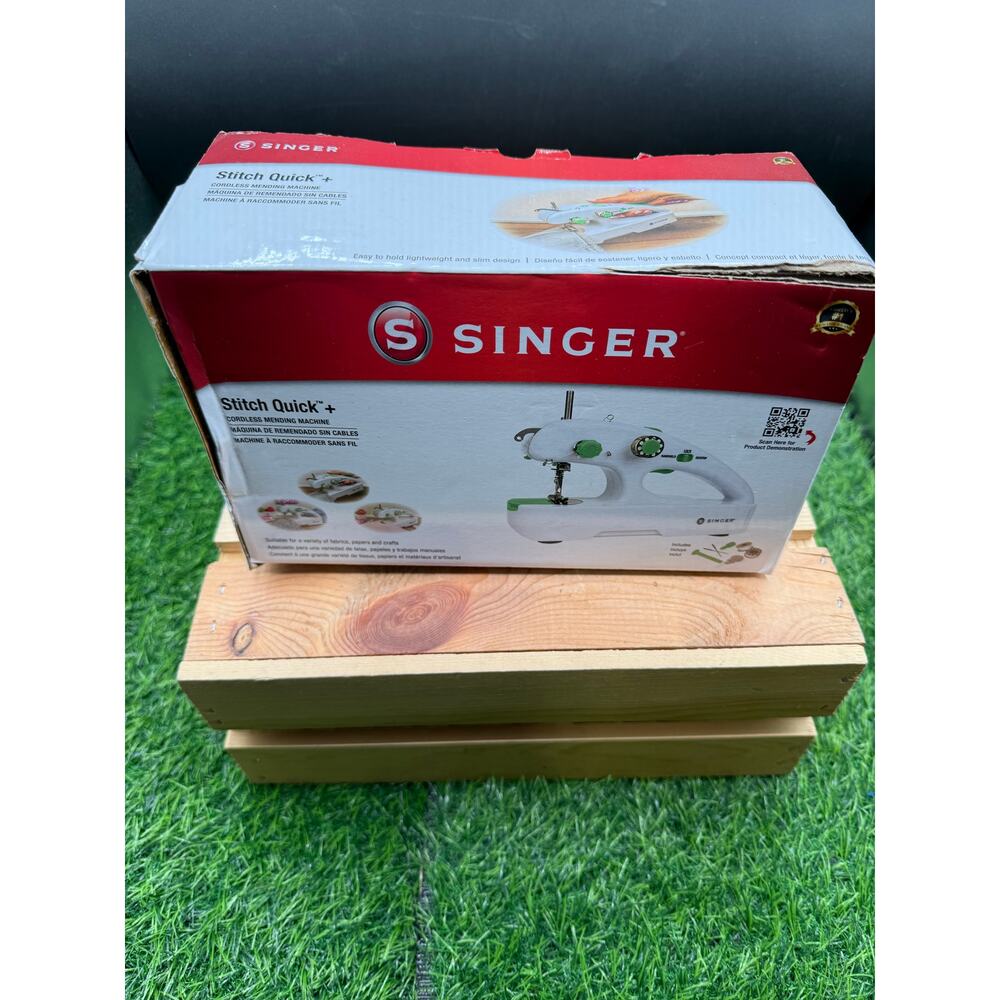 Singer Stitch Quick+ Cordless Mending Sewing Machine – Portable